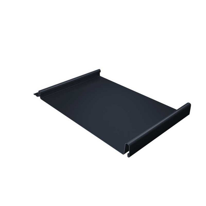 Фальцевая кровля Кликфальц Grand Line 0,5 Quarzit PRO Matt RAL 7024 Мокрый - фото №1