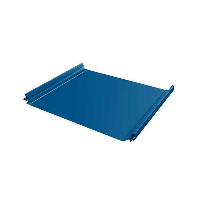 Фальцевая кровля Кликфальц Pro Grand Line 0,5 Satin RAL 5005 Сигнальный Синий - фото №1